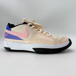 Nike Kids Basketball Shoes Peach Pink Blue White Size 4Y DX2294 802
